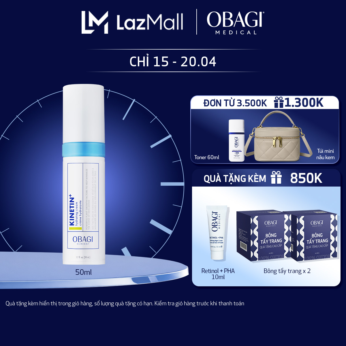 Kem dưỡng ẩm  phục hồi da Obagi Clinical Kinetin+ Hydrating Cream