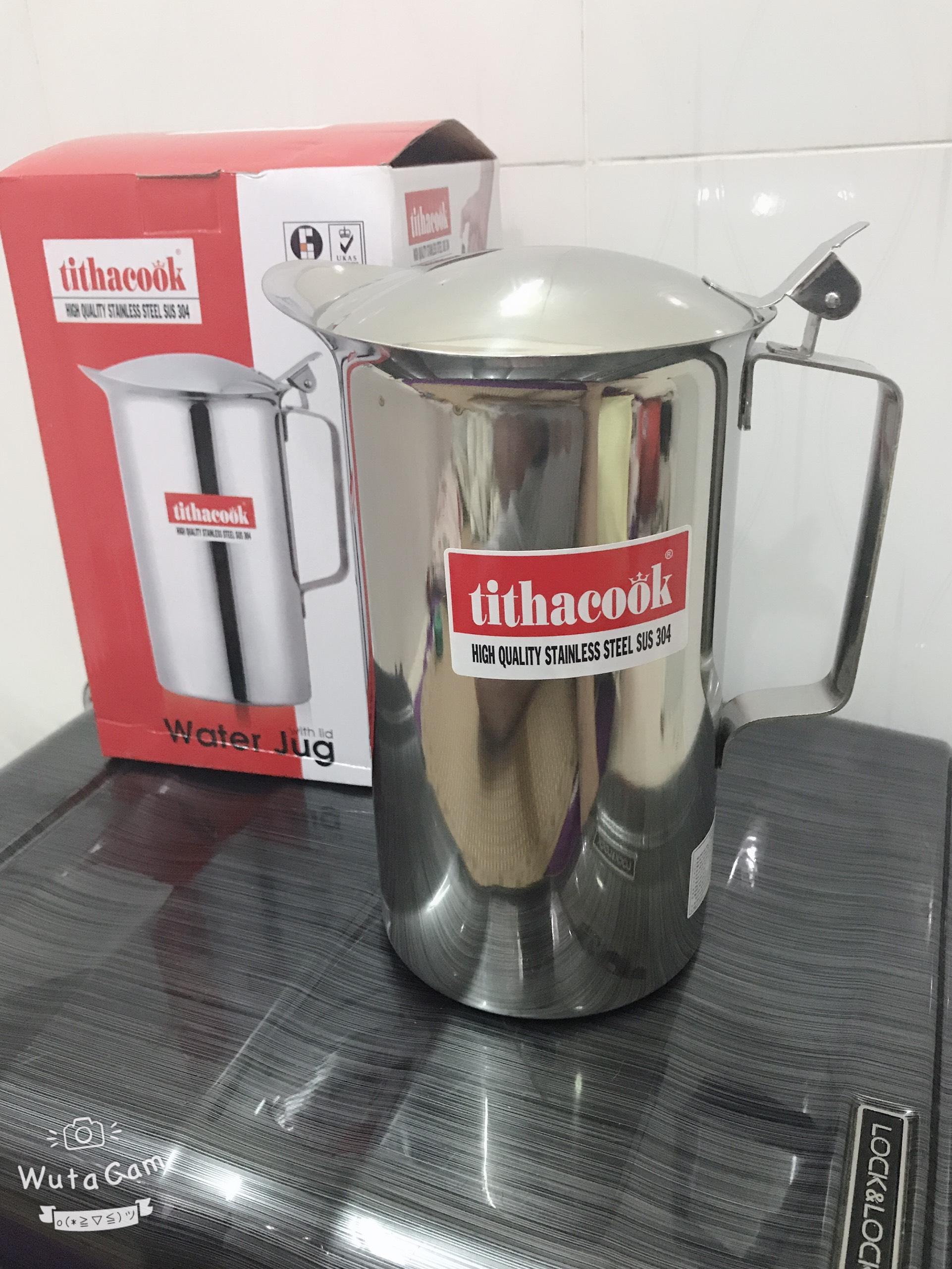 [HCM]Ca Nước inox Có Nắp Và Không Nắp 1L9 SuS 304 Tithacook
