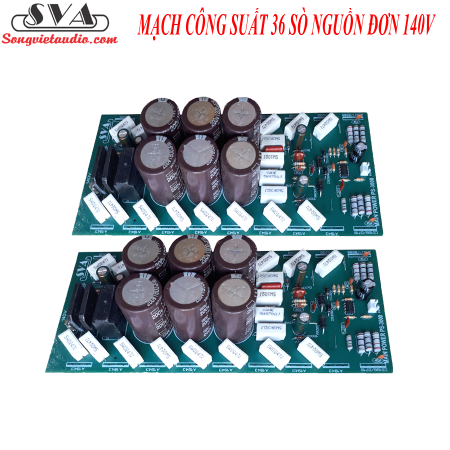 MẠCH CÔNG SUẤT 36 SÒ NGUỒN ĐƠN 140 2 KÊNH (DÙNG LẮP MAIN 3U) - 1 CẶP