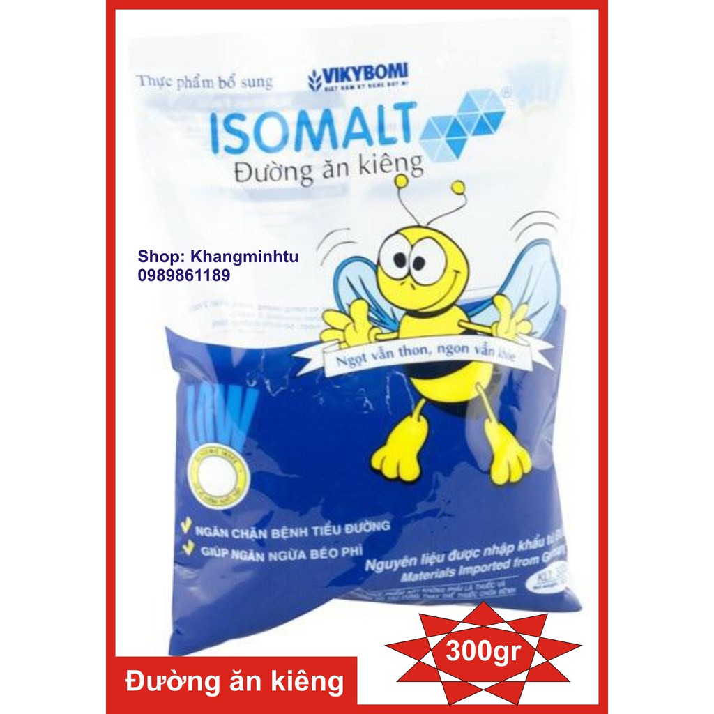 Đường ăn kiêng isomalt Vikibomi gói 300gram