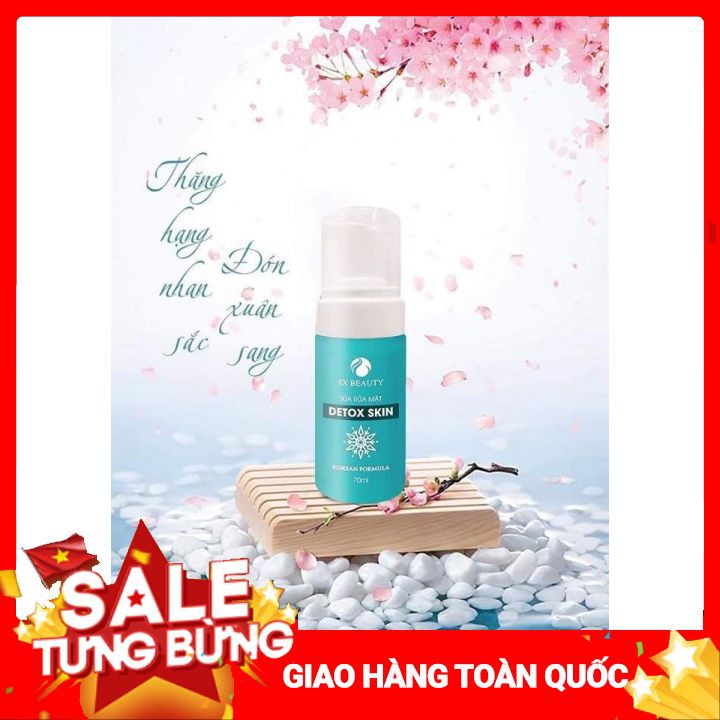 Sữa Rửa Mặt Detox Skin 💖FREESHIP💖 8x Beauty Tạo Bọt Làm Sạch Da Sạch Sâu