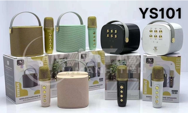 Loa karaoke mini YS 101/102 nghe nhạc bluetooth Kèm Mic