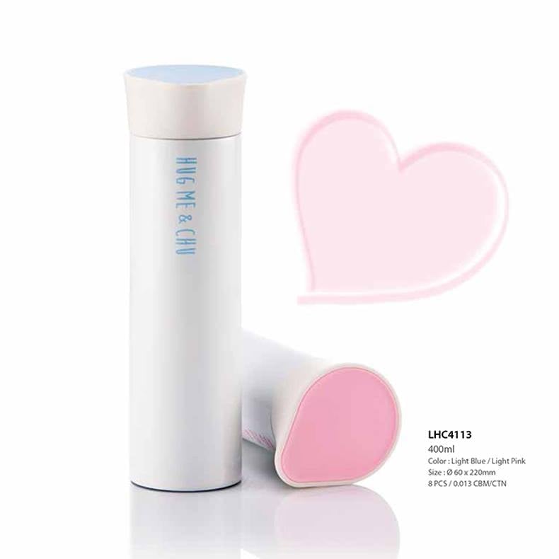 Bình nhiệt đôi couple tumbler 400ml - lhc4113p ??xanh cho chàng - hồng cho nàng