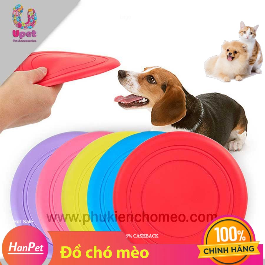 Hanpet - SP400 -Đồ chơi cho chó - Đĩa bay silicon ( 4711727)