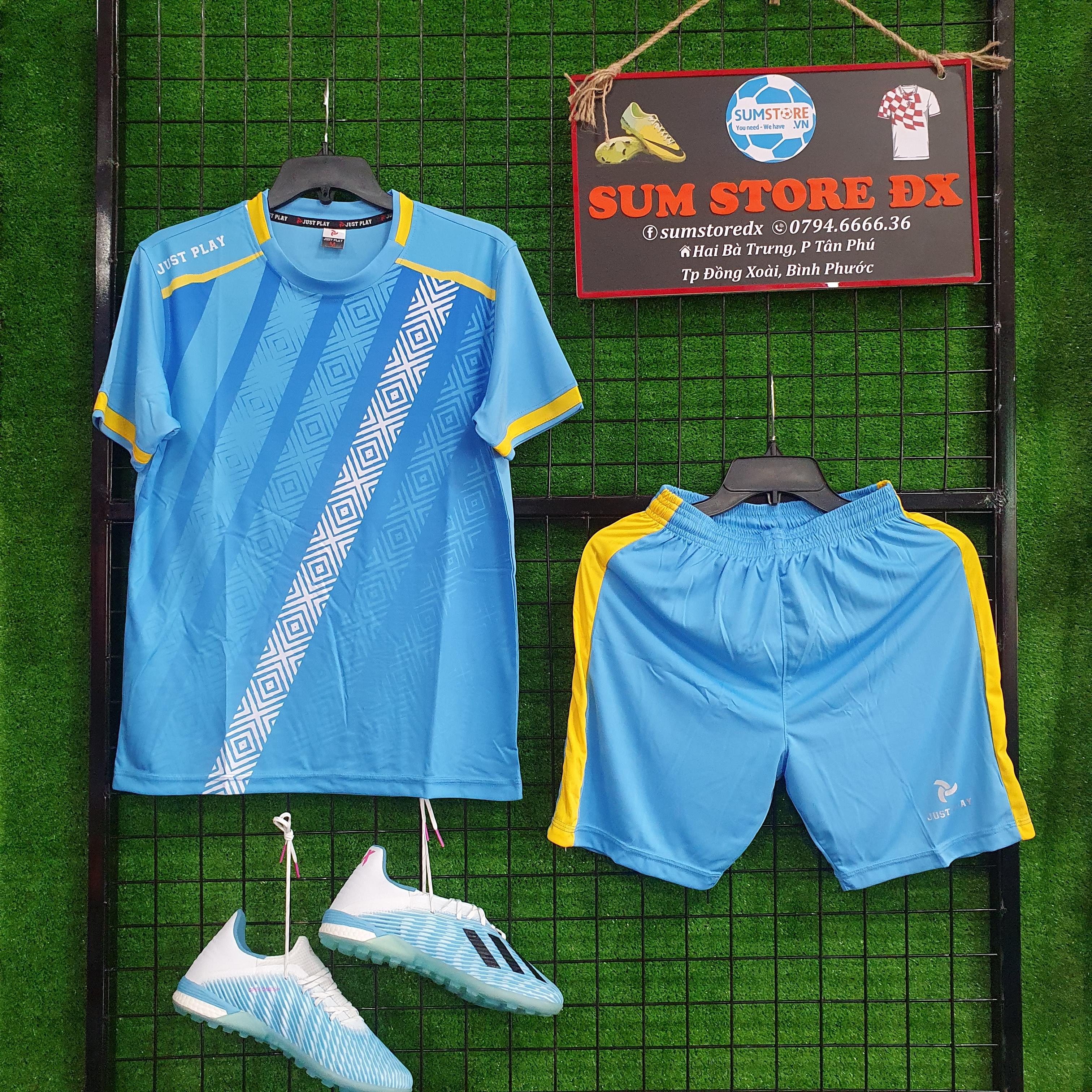 Bộ Đồ Đá Banh –  Áo Bóng Đá KLG Just Play Verty Xanh Ya