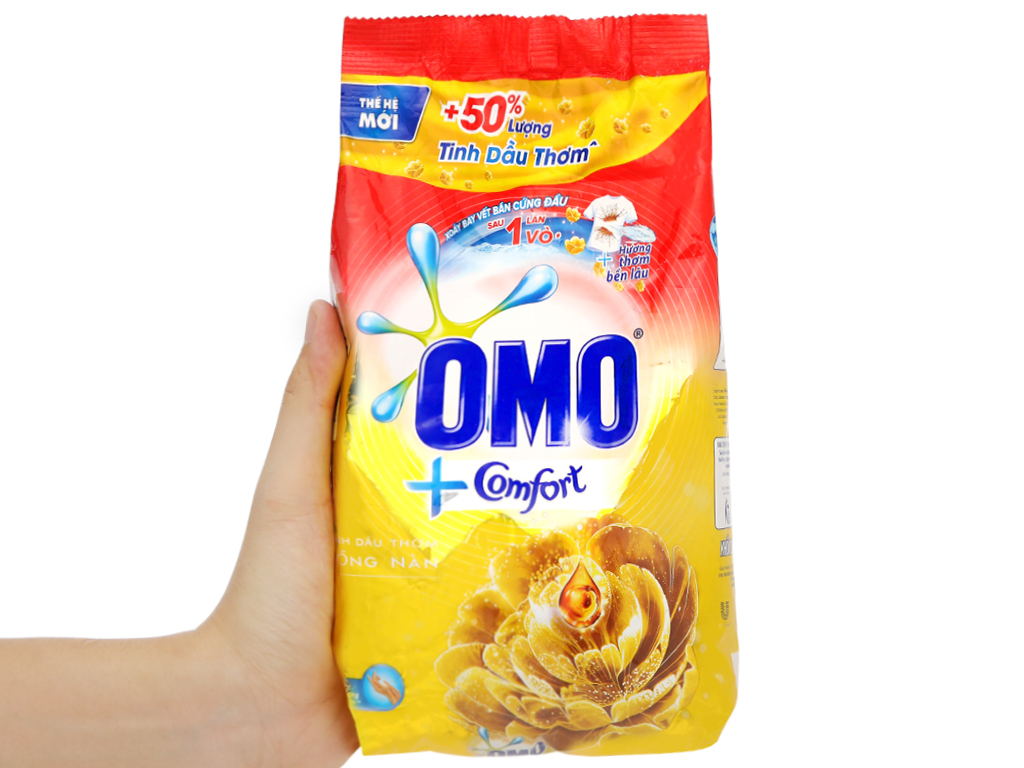 Bột giặt OMO Comfort tinh dầu thơm nồng nàn 720g