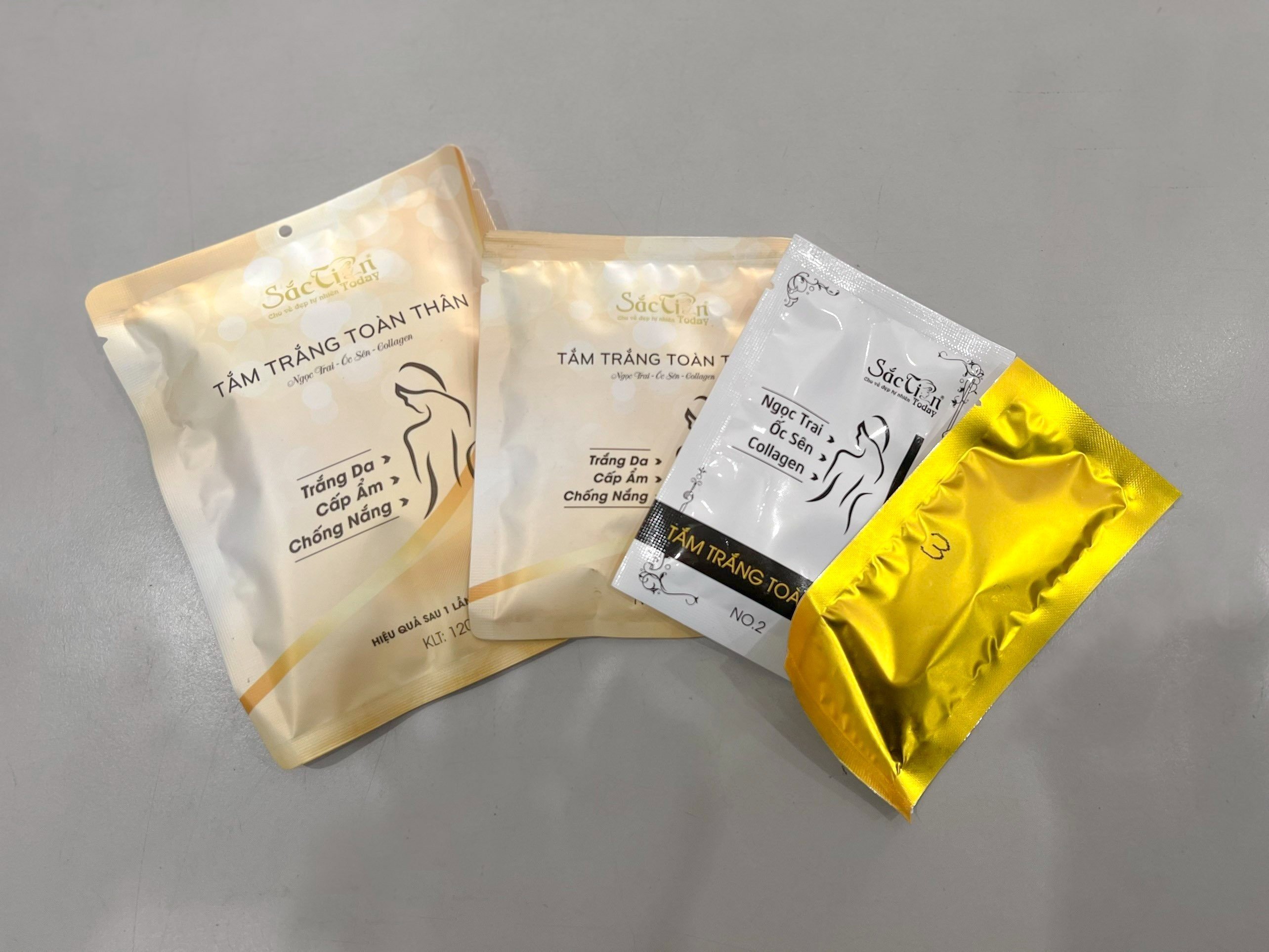 [HCM] Tắm trắng toàn thân - Sắc tiên today 120g - Công ty Kim Ngân (mua 4 bich tặng 1body 100g  st)