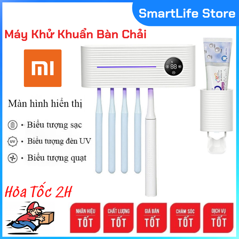 Máy khử khuẩn bàn chải xiaomi máy khử khuẩn bàn chải đánh răng sử dụng tia uv chuyên dụng khử trùng đến 99,99% vi khuẩn