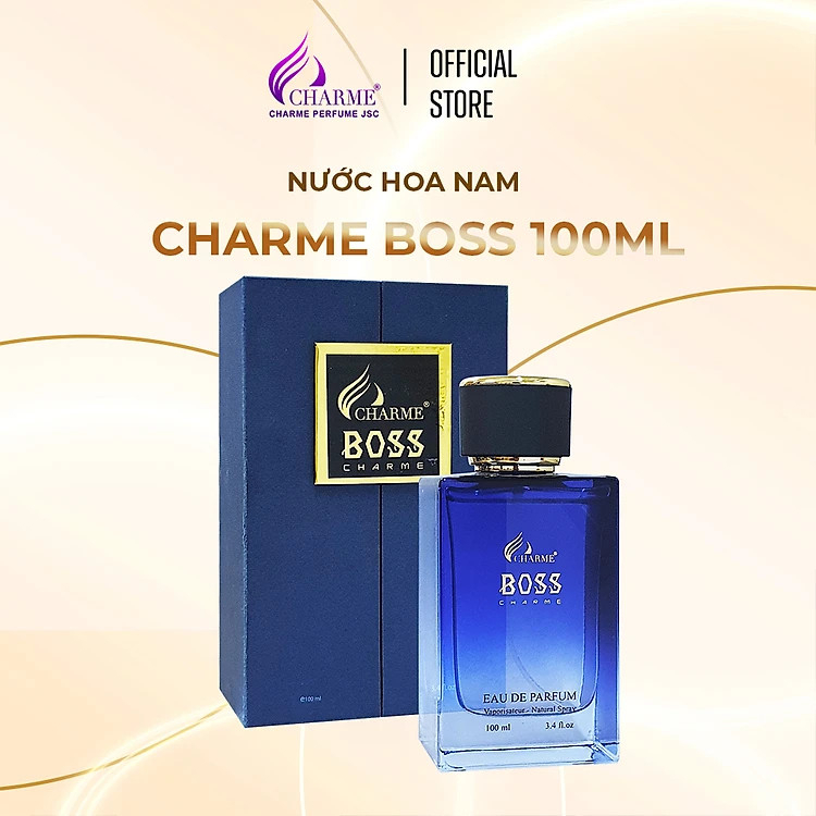 [HCM]Nước hoa nam Char.me Boss - GỢI CẢM. SÀNH ĐIỆU, CÁ TÍNH (100ML) - Mẫu hộp mới