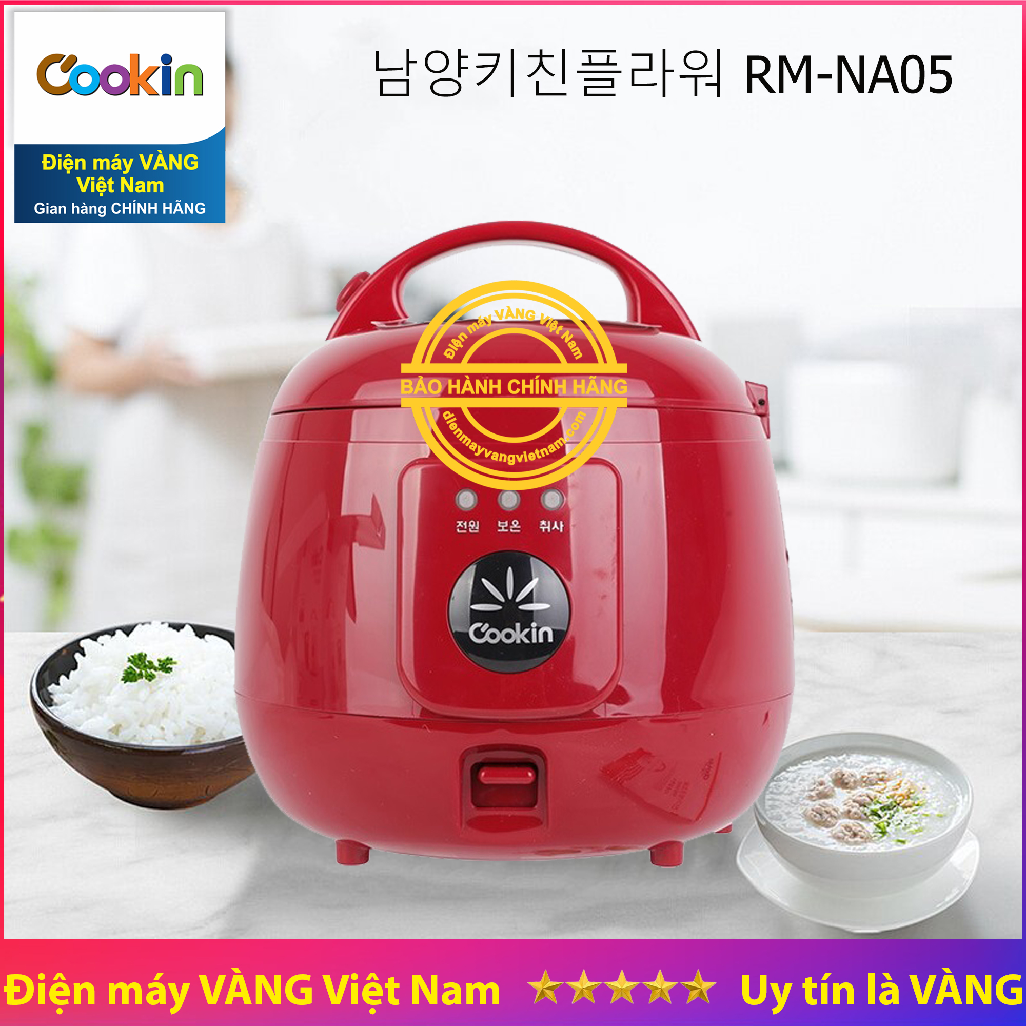 Nồi cơm điện mini cookin rm-na05 dung tích 0.54l