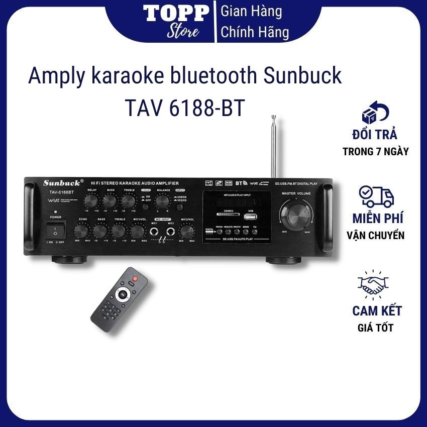 Amply karaoke bluetooth, âm ly karaoke, amply karaoke bluetooth Sunbuck TAV 6188-BT - Bảo hành 12 tháng