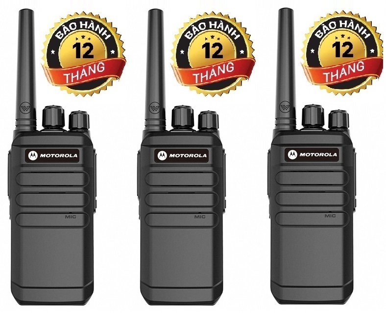 Bộ 3 Bộ đàm chất lượng cao Motorola CP818 (Siêu bền bỉ, Không lo bảo hành, Pin sử dụng trên 15 tiếng)