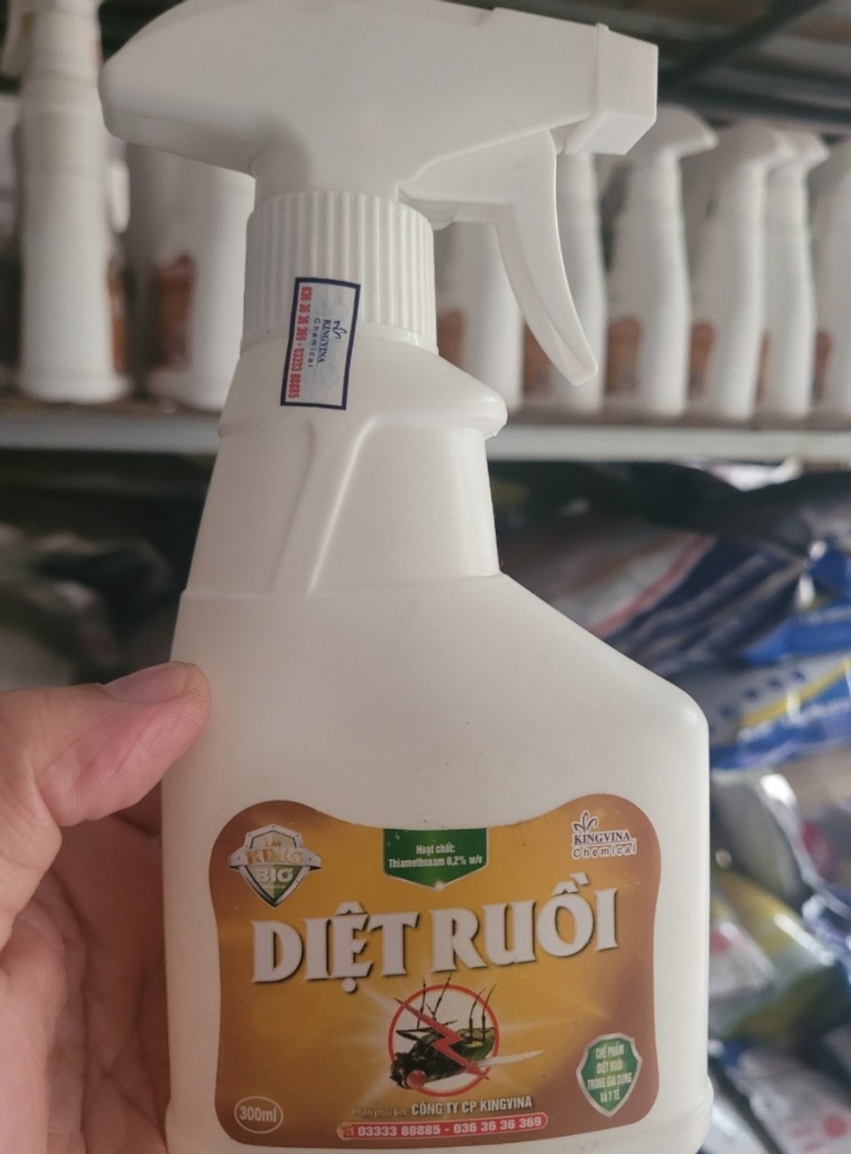 Thuốc diệt ruồi sinh học KingVina, ruồi vàng, ruồi trâu, ruồi cánh bướm... chai 300ml
