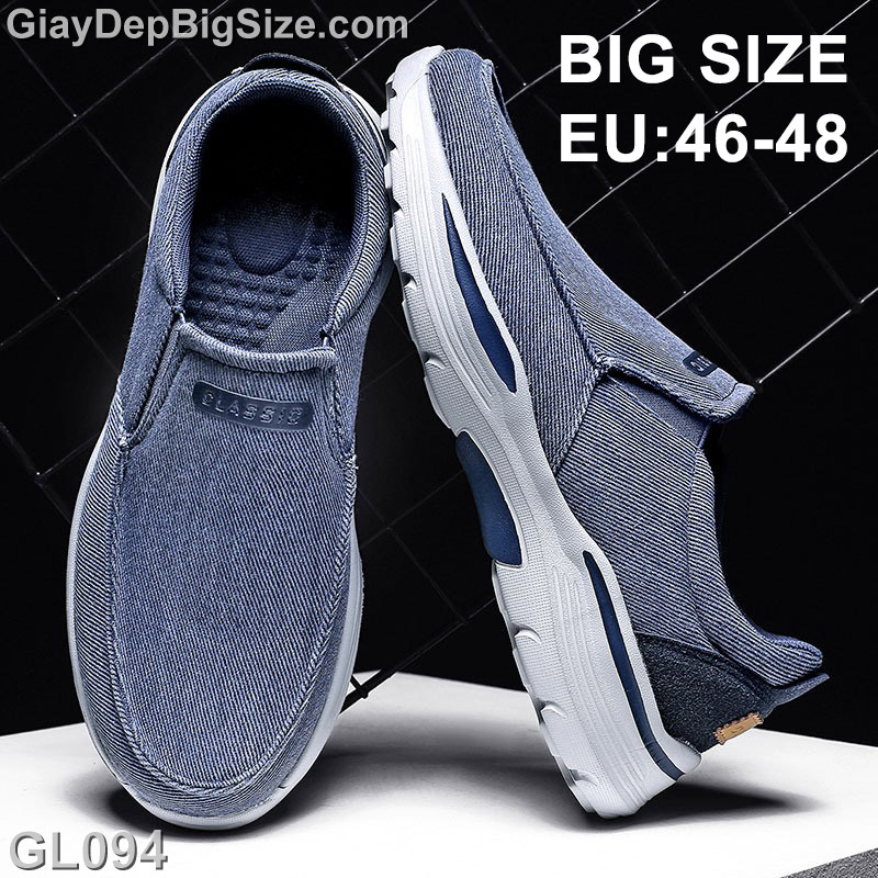 Giày mọi xỏ big size, giày lười big size cỡ lớn 44 45 46 47 48 cho nam chân to