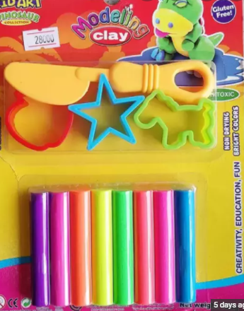 Đất sét modeling clay 8 màu- không độc hại- không bị khô dễ tạo hình
