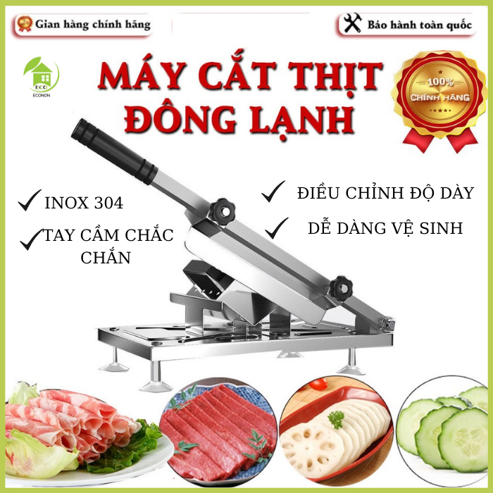 Dao thái thịt đông lạnh, máy cắt thịt gà, vịt, hoa quả làm bếp đa năng-econon