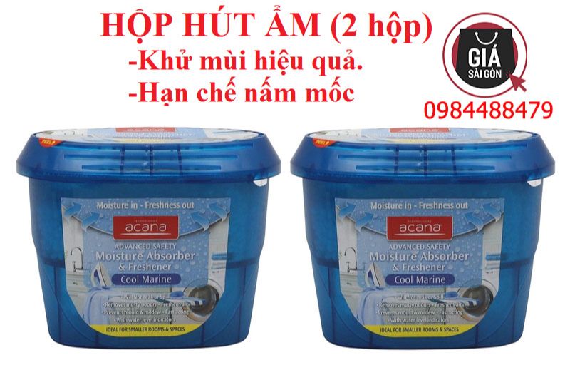 [HCM]Bộ 2 bình hút ẩm gió biển Acana 290g (Anh Quốc) GSG32