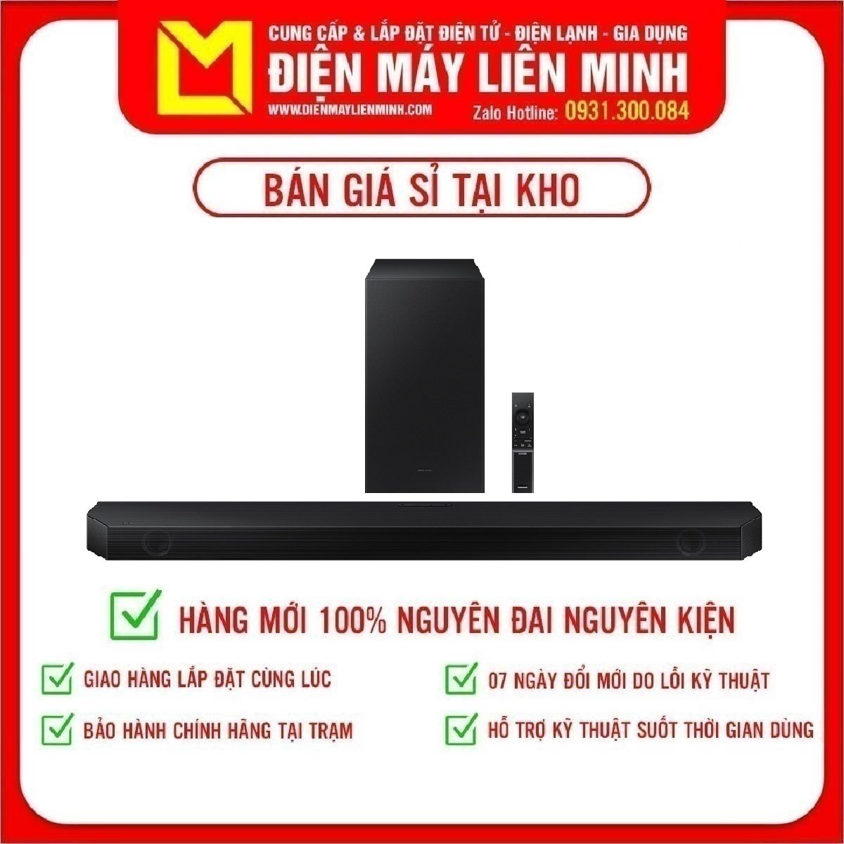 Loa Thanh Soundbar Samsung HW-Q600B/XV Công suất loa 360W, Kết nối không dây Bluetooth, Bảo hành 12 tháng - giao hàng miễn phí HCM