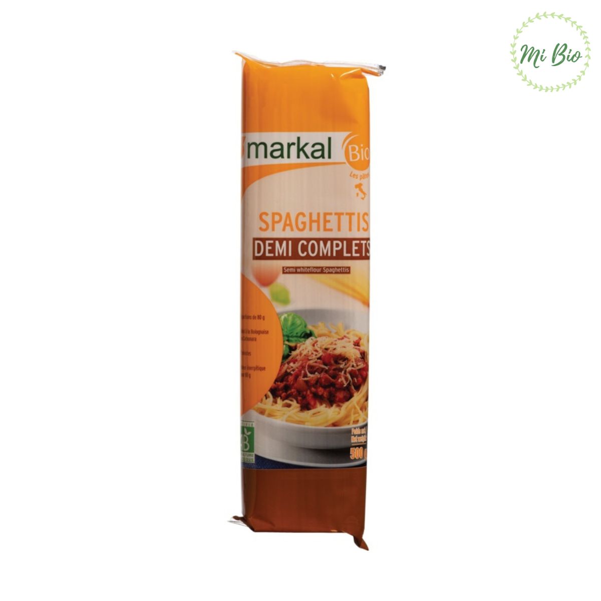 Mì spaghetti bán lứt hữu cơ 500gr - Markal