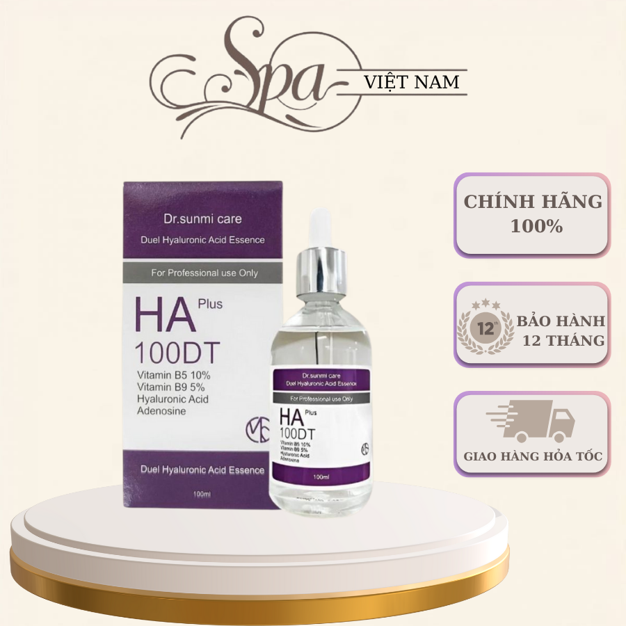 Serum cấp nước cho da dr.sunmi care ha plus 100dt duel hyaluronic acid essence 100ml