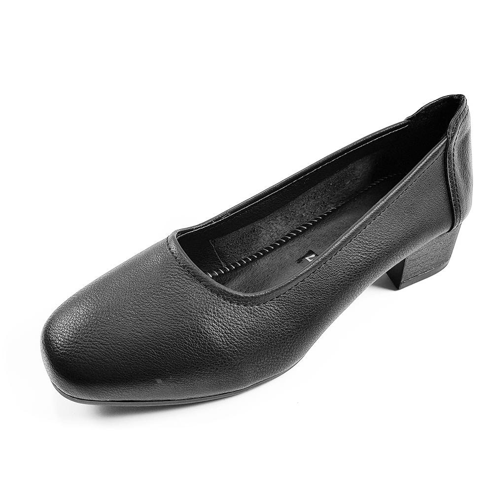 Giày Cao Gót Đẹp Đế Cao 3cm Da Mềm Dáng Xinh Evelynv 3P23LM (Đen)