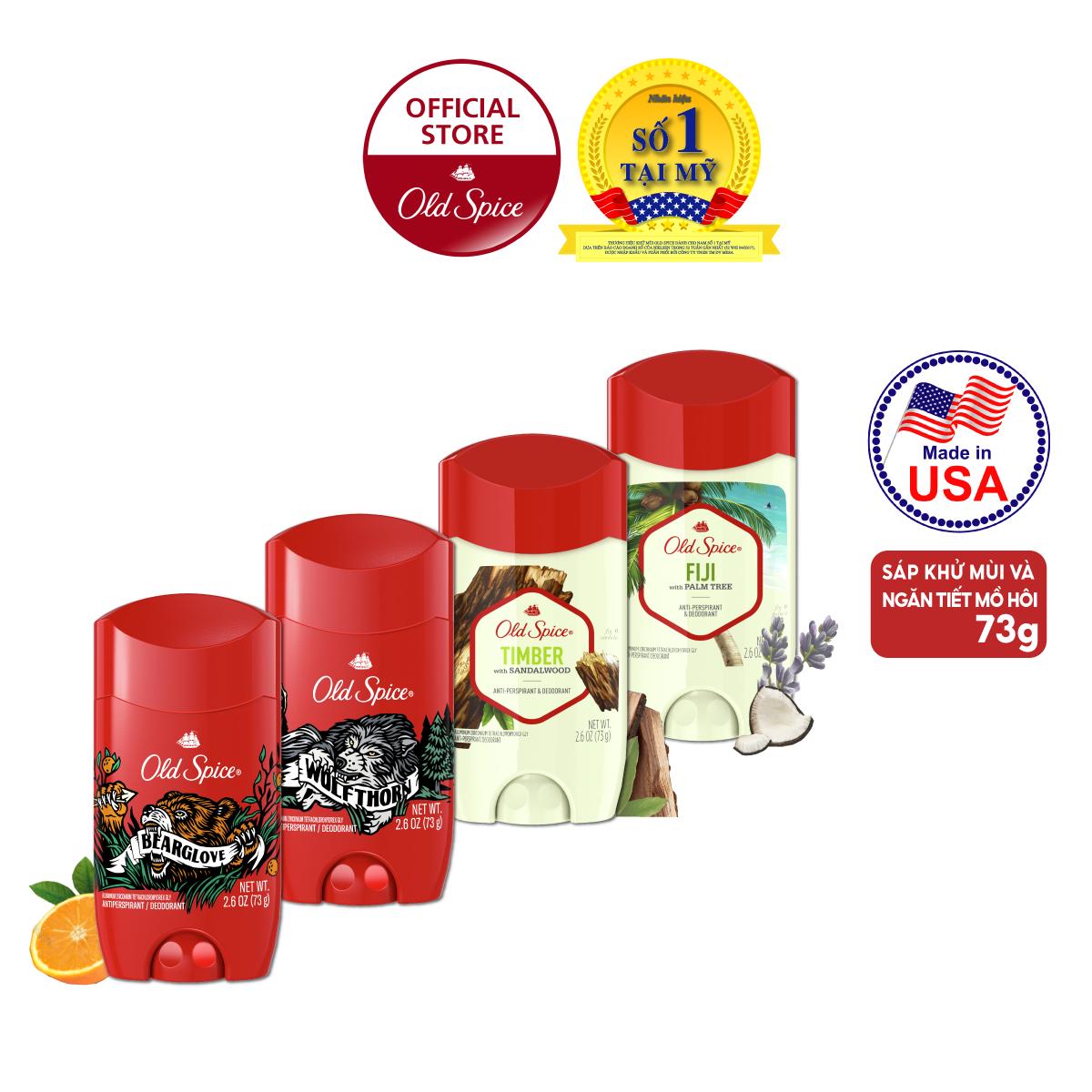 Sáp khử mùi old spice 73g nhập khẩu usa - sáp trắng