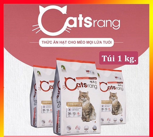 Thức Ăn Hạt Khô Casrang Cao Cấp Hàn Quốc Cho Mèo Túi Chiết 1Kg