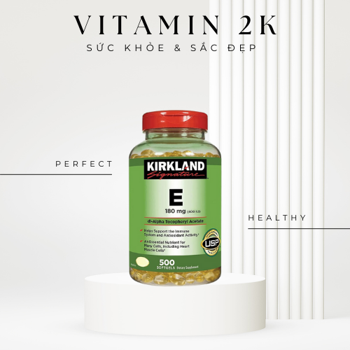 Viên uống bổ sung Vitamin E Kirkland Signature Vitamin E 400 IU 500 viên