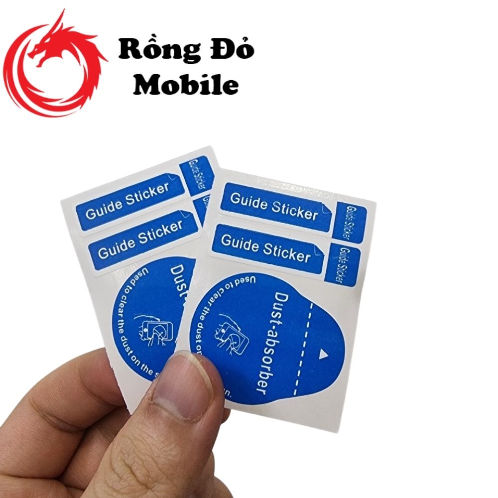 Giấy chấm bụi hỗ trợ lau kính cường lực giúp dán màn hình trở nên dễ dàng và sạch sẽ