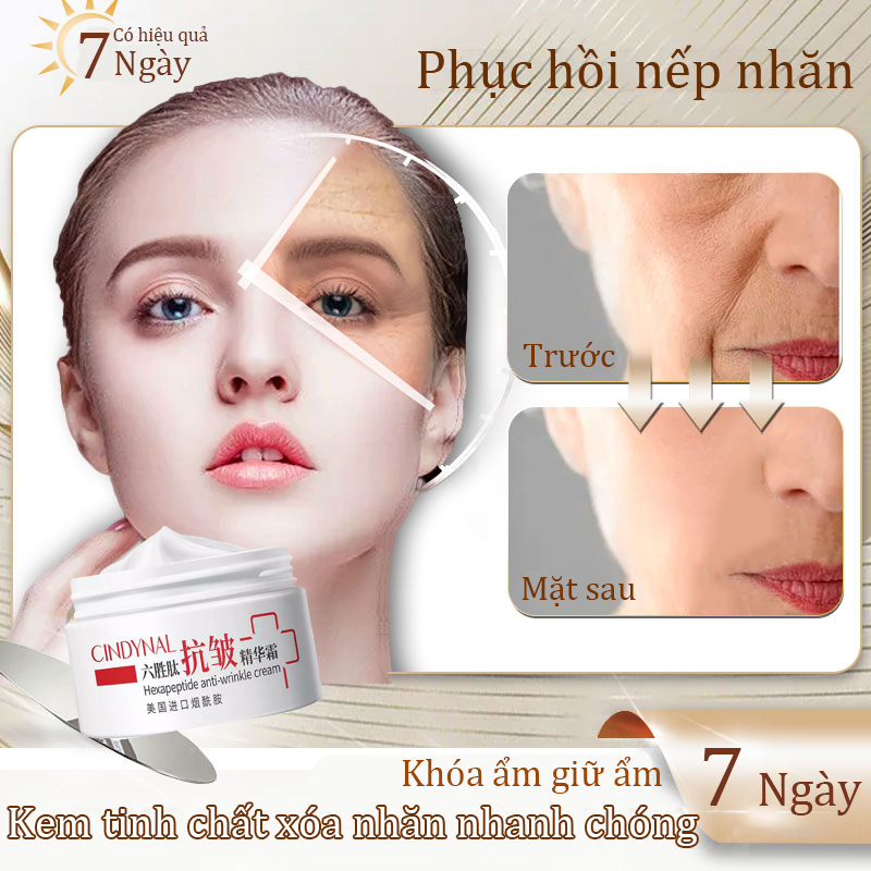 Kem retinol chống lão hóa, Kem xóa nếp nhăn nhanh Hexapeptide 50ml Kem Dưỡng Ẩm Chống Lão Hóa Và Trắng Da, Kem Dưỡng Da Collagen, Kem Dưỡng Trắng Ban Đêm Chống Lão Hóa, serum dưỡng trắng da, skinceuticals chính hãng, chống lão hóa da mặt