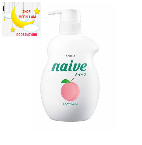 Naive body wash peach leaf - sữa tắm naive lá đào - 530ml – sản phẩm nhật bản