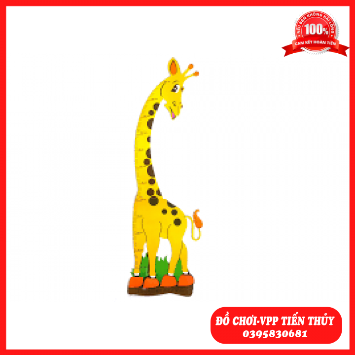 Hươu xốp đo chiều cao
