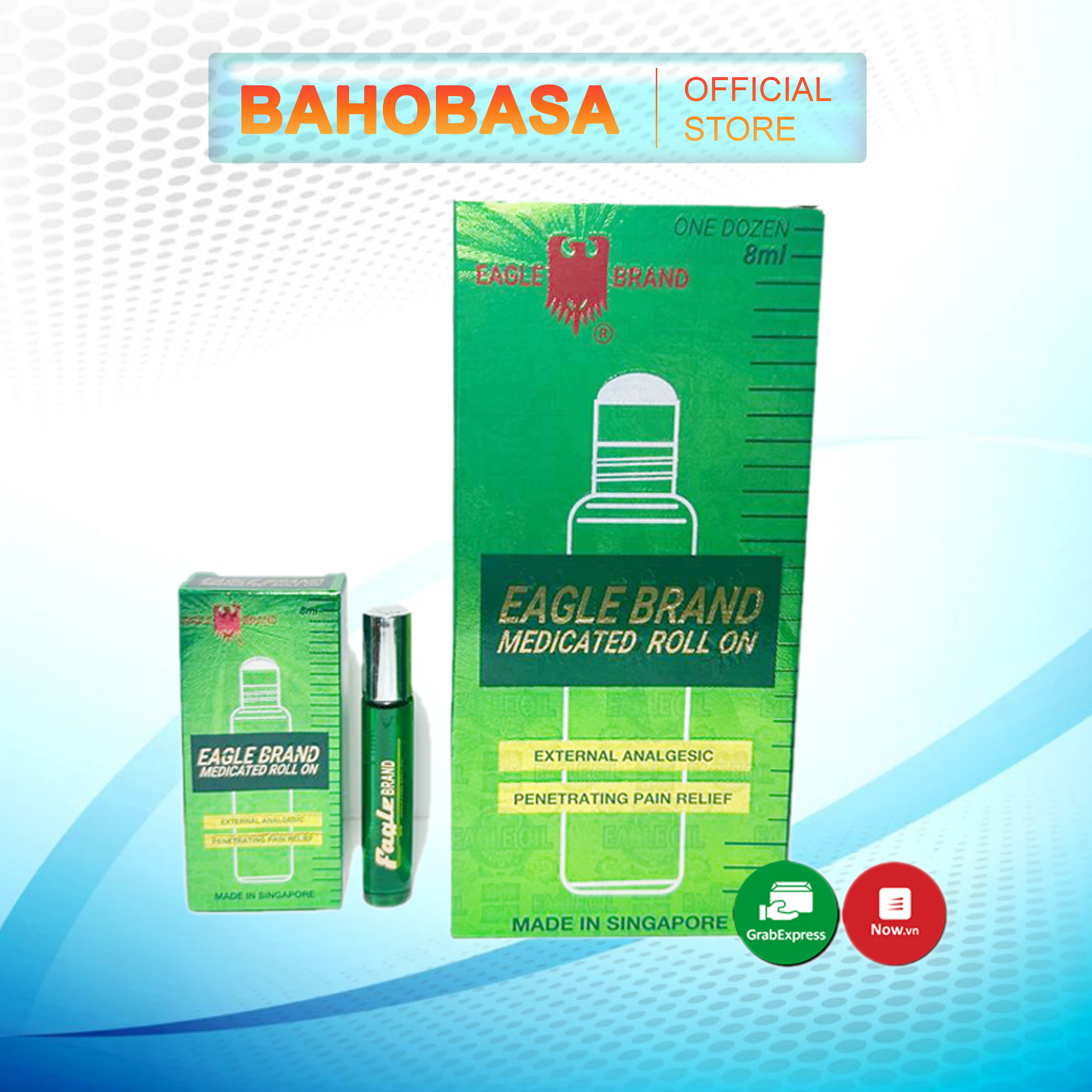 1 chai dầu xanh con ó dạng lăn 8ml - dầu bi lăn ó xanh - chai lăn ó xanh - eagle brand oil 8ml