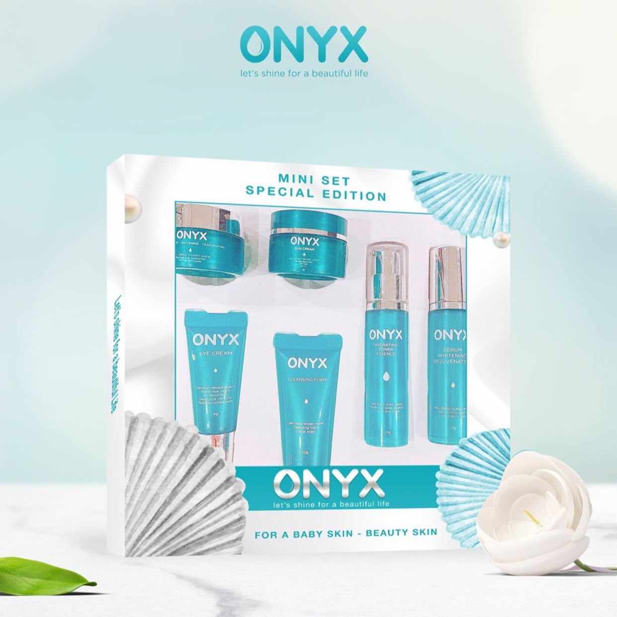 Set mini onyx trọn bộ 6 món chăm sóc da onyx cosmetics bảo thy