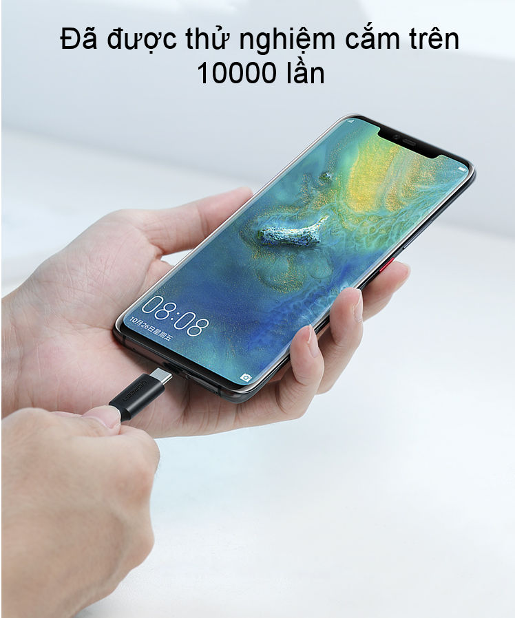 Cáp sạc nhanh 2 đầu USB type C 3.1 hỗ trợ PD100W, dòng 5A, tốc độ truyền dữ liệu 10Gpbs, độ phân giải 4K 60HZ Video Output dài 1m UGREEN US266 50232 Cáp sạc nhanh 2 đầu USB type C 3.1 hỗ trợ PD100W, dòng 5A, tốc độ truyền dữ liệu 10Gpbs, độ phân giải 4K 60HZ Video Output dài 1m UGREEN US266 50232
