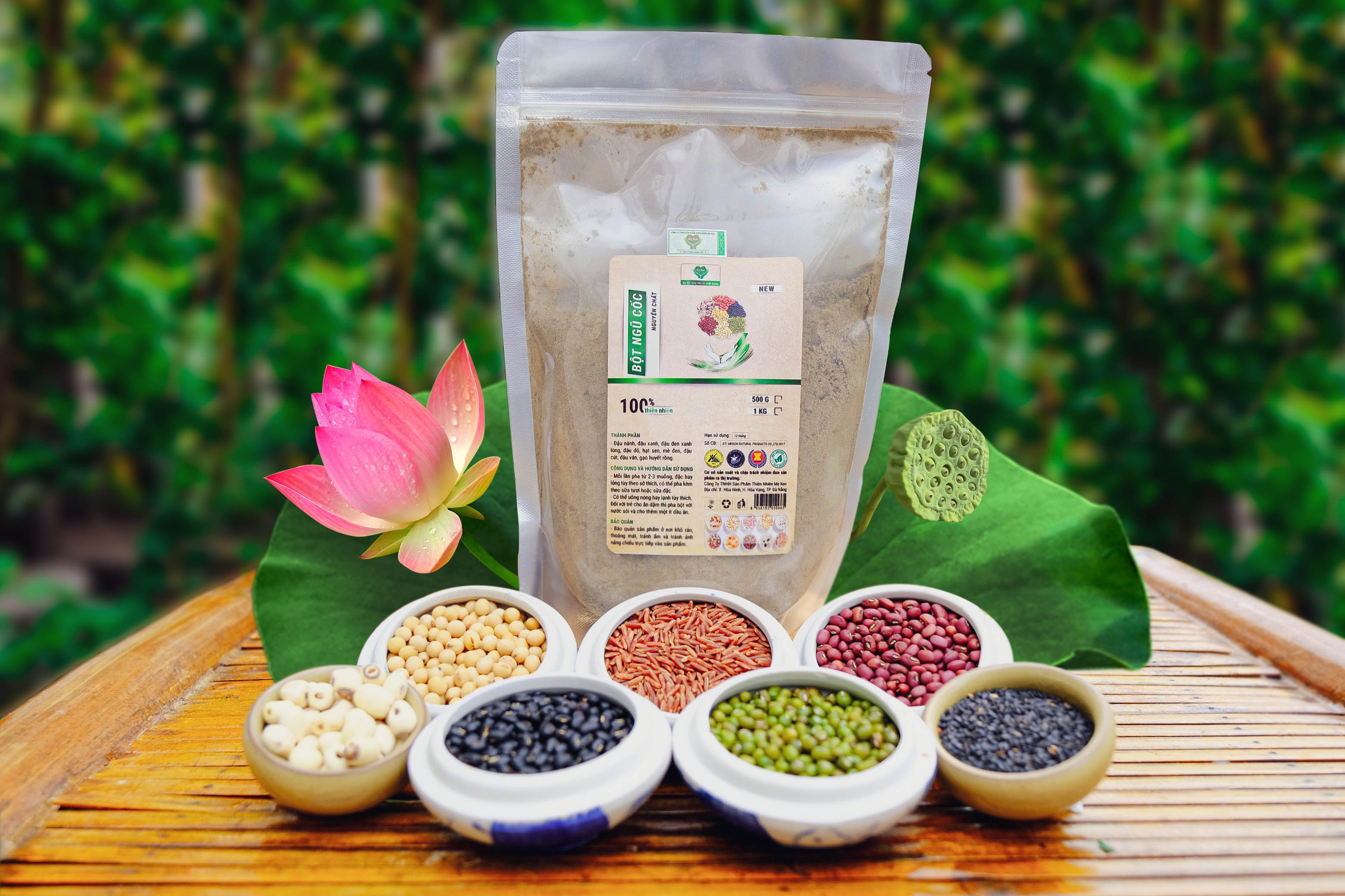 Bột ngũ cốc siêu lợi sữa và siêu sạch & bổ dưỡng mẹ ken-loại 1 ký lợi sữa tăng cân giảm cân