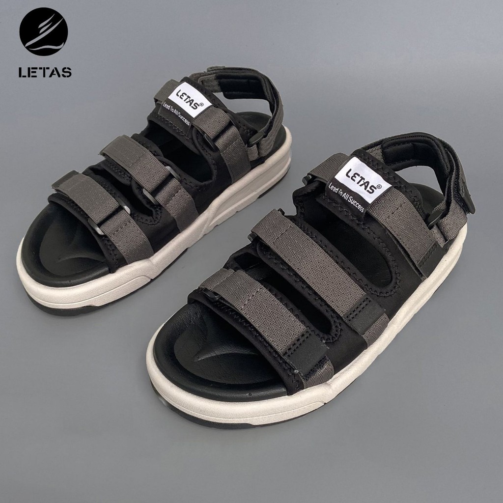 Sandal nữ,nam đế cao letas d1001 tro ghi