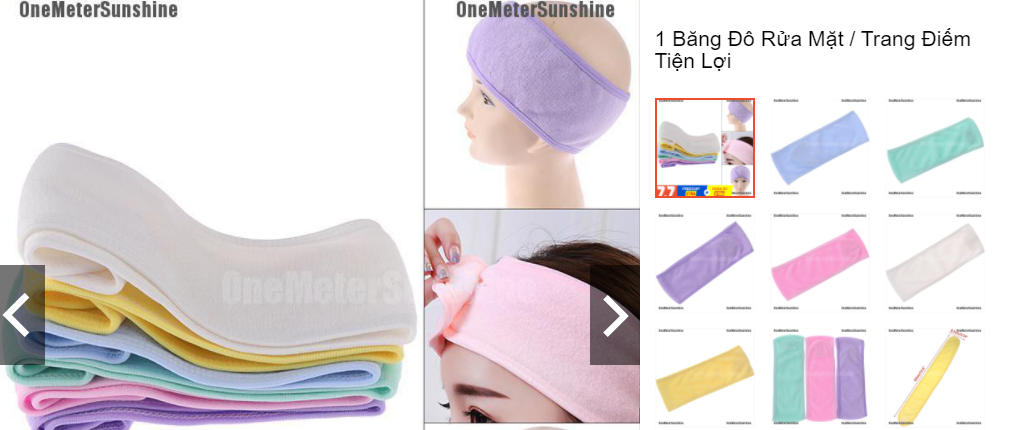 Băng đô rửa mặt băng đồ cài tóc – BĐ