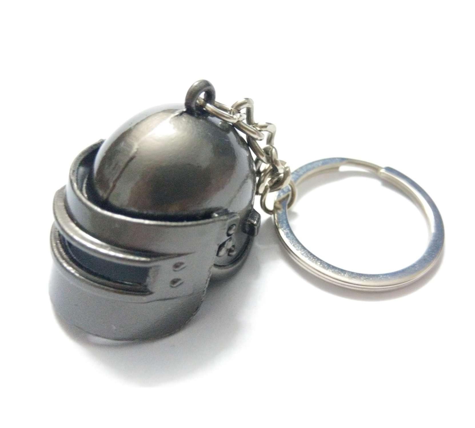 Móc gắn chìa khóa mô hình mũ PUBG