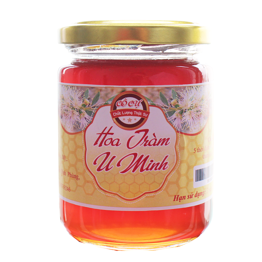 Mật ong nguyên chất Hoa Tràm CÔ CỰ 220ml -cam kết chất lượng