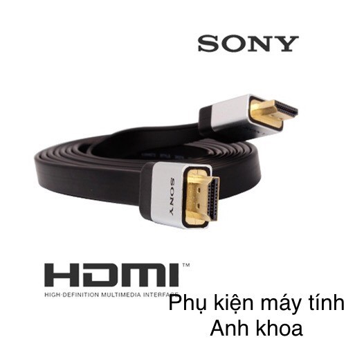 Cáp hdmi sony 5m dẹt cao cấp