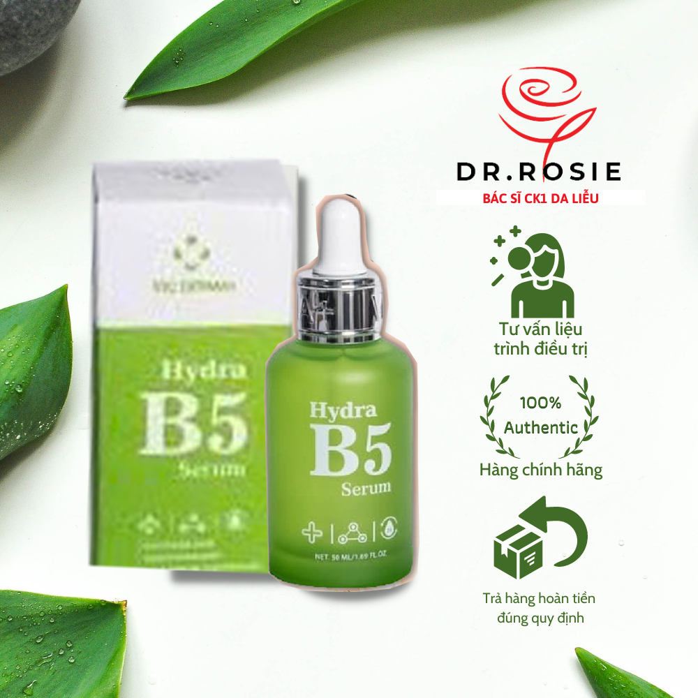 Serum cấp ẩm, phục hồi vic derma+ hydra b5 50ml - bác sĩ hoa