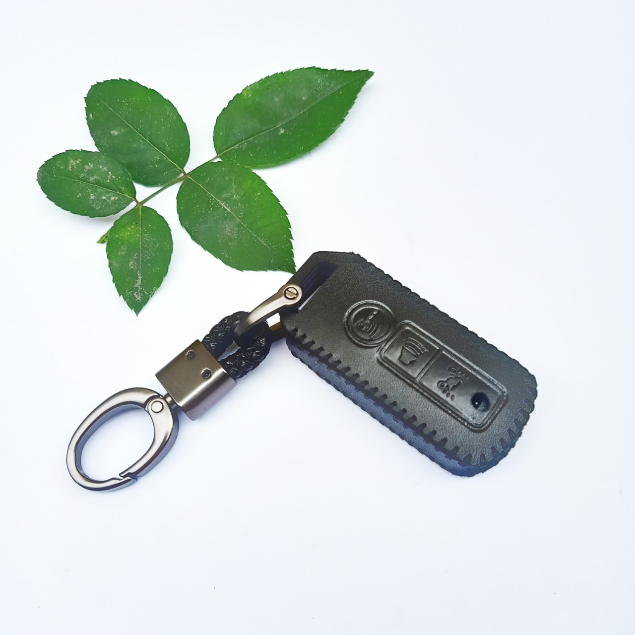 bao da chìa khóa dùng cho xe máy honda pcx.sh,sh  mode loại 3 nút màu nâu và đen đời 2016_2020