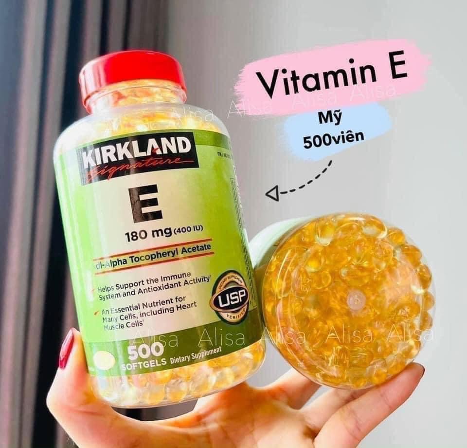 Viên uống bổ sung Vitamin E Kirkland Signature 500 viên