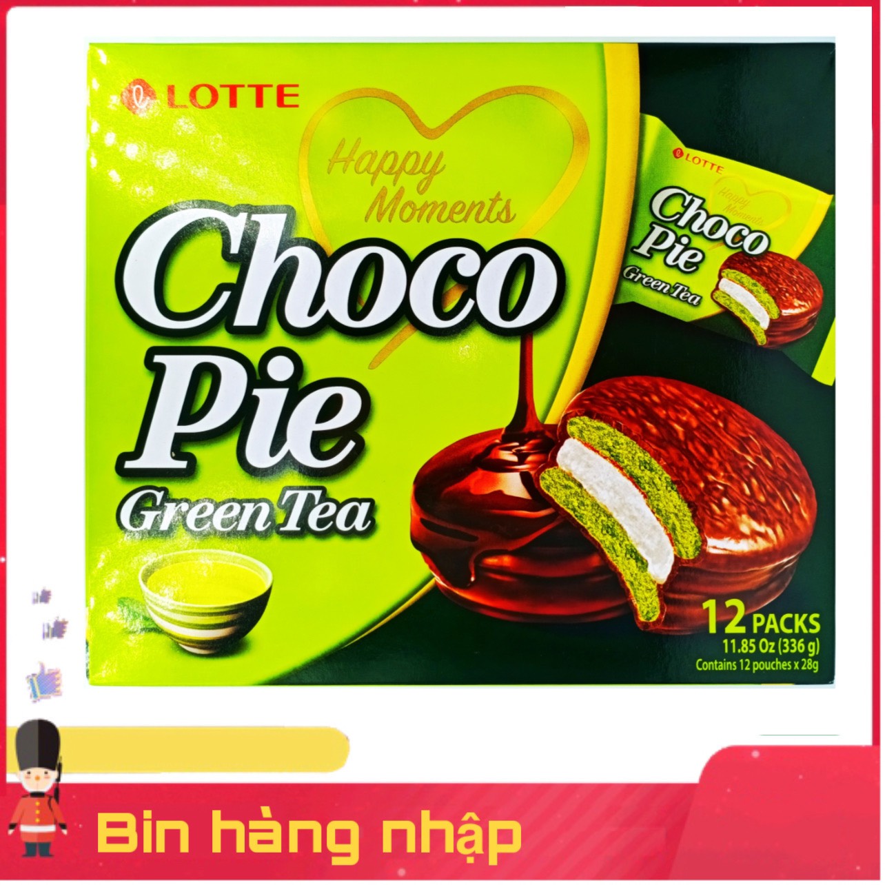 Bánh chocopie lotte hàn quốc hộp 12 cái 336g