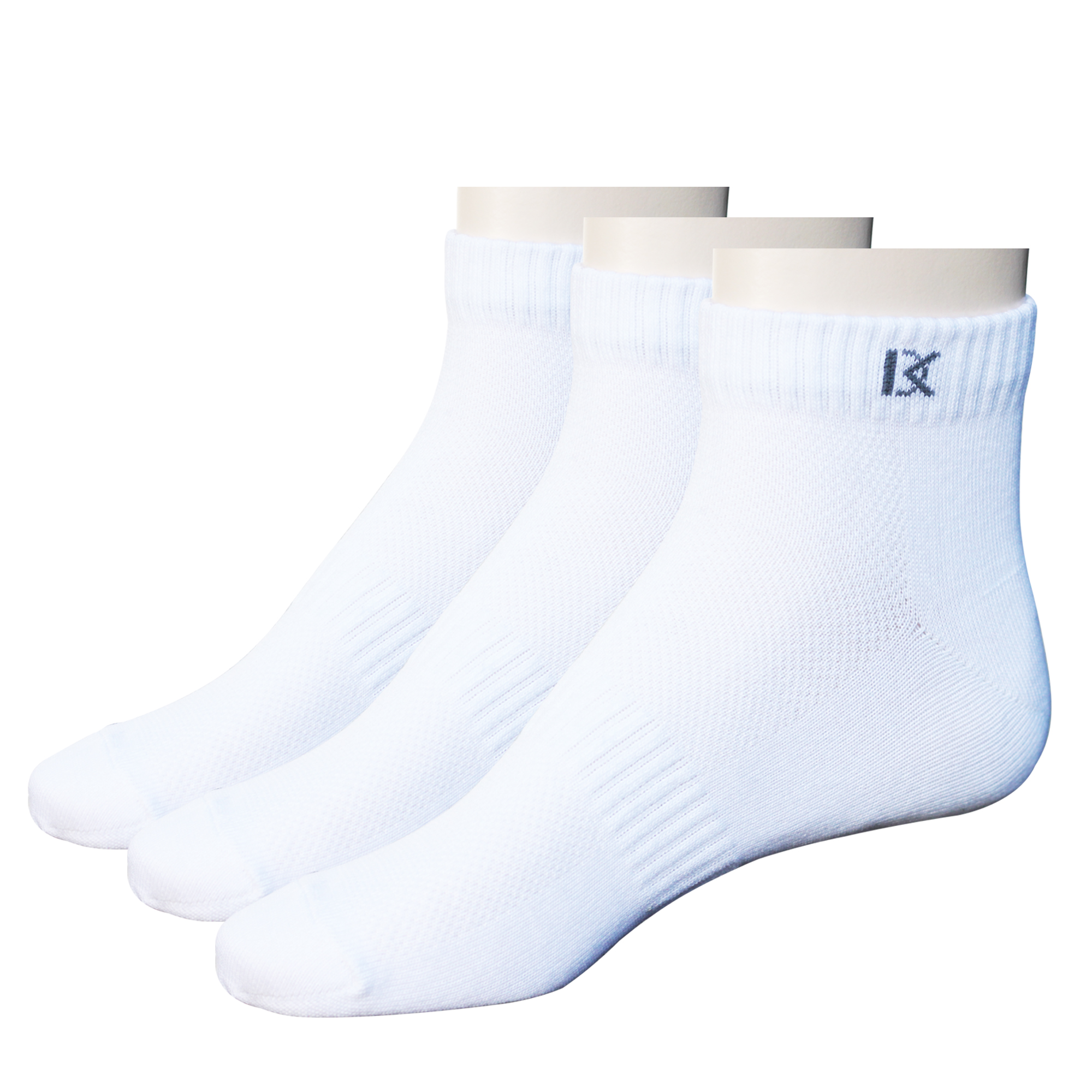 Combo 3 đôi vớ nam Cotton thể thao màu trắng DonaKein