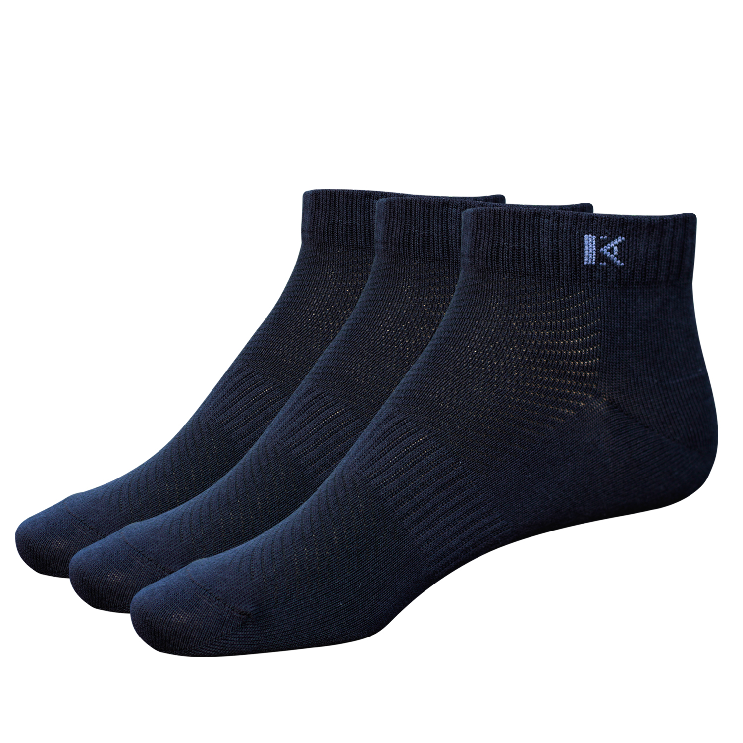 [HCM]Combo 3 đôi vớ nam Cotton cổ ngắn màu đen DonaKein