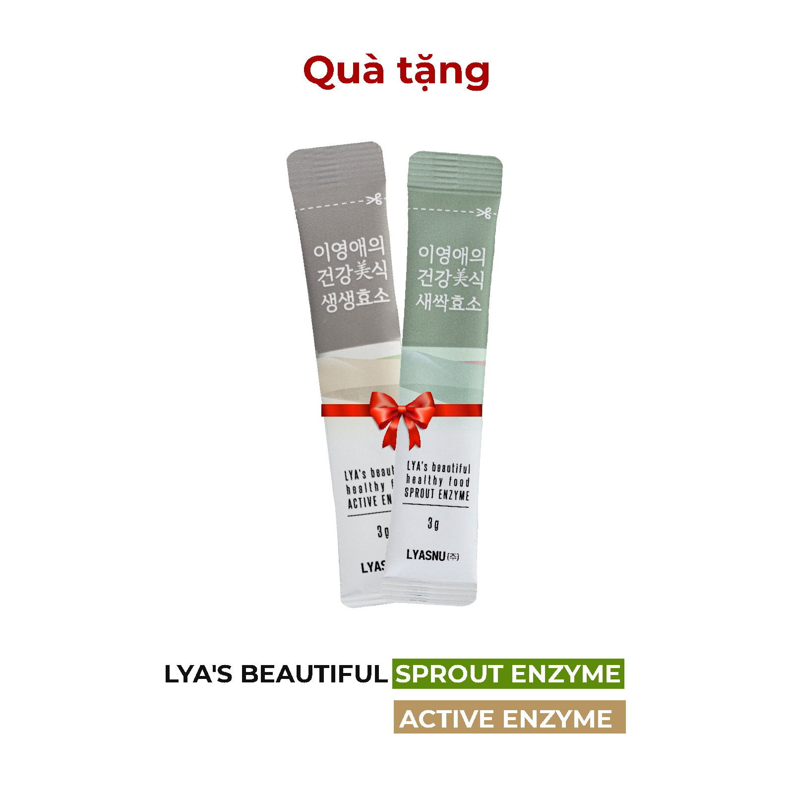 Quà tặng Combo Men tiêu hóa Enzyme Active plus và Enzyme Sprout plus Hàn Quốc, hỗ trợ tiêu hóa của Lee Young Ae 3g