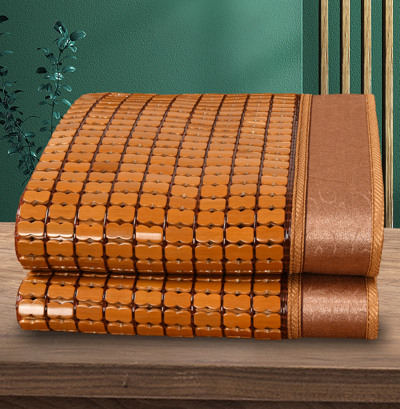 Chiếu trúc hạt nâu có viền kích thước 160cm x 190cm