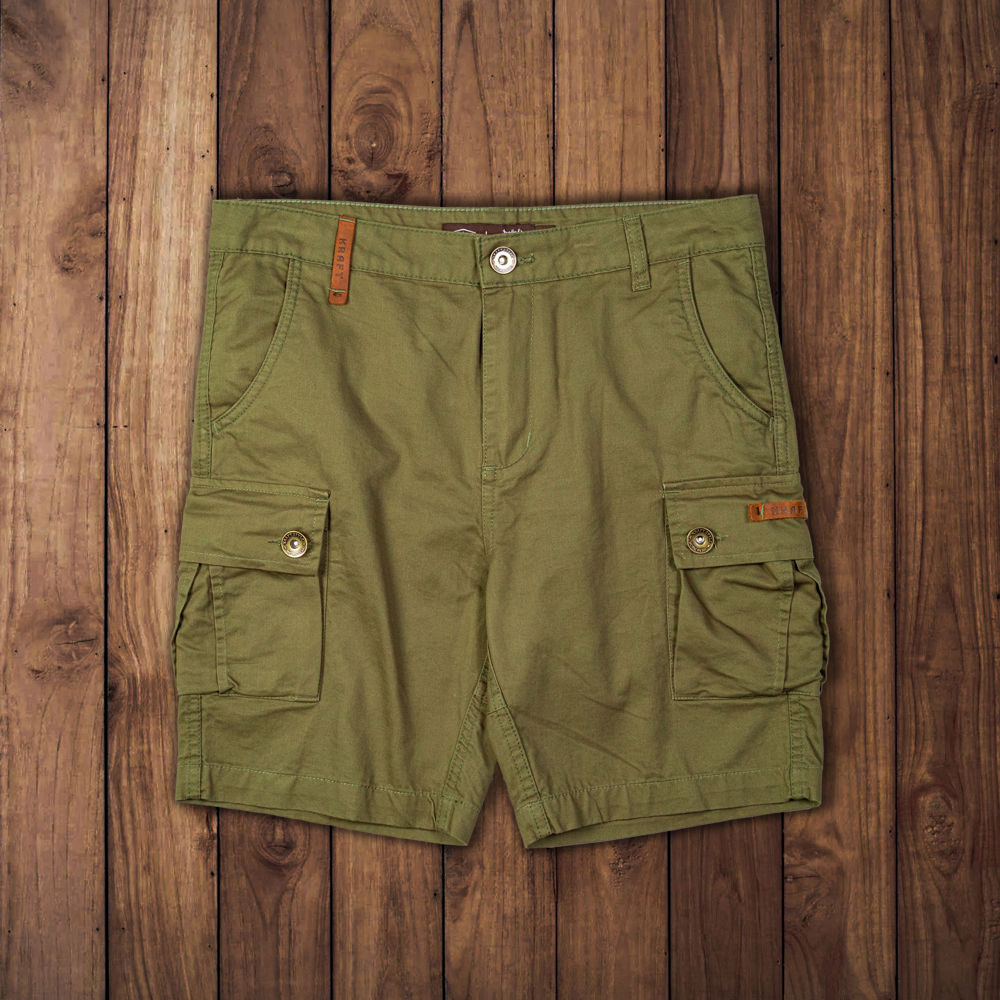 Quần short túi hộp unisex Kraft short cargo pants